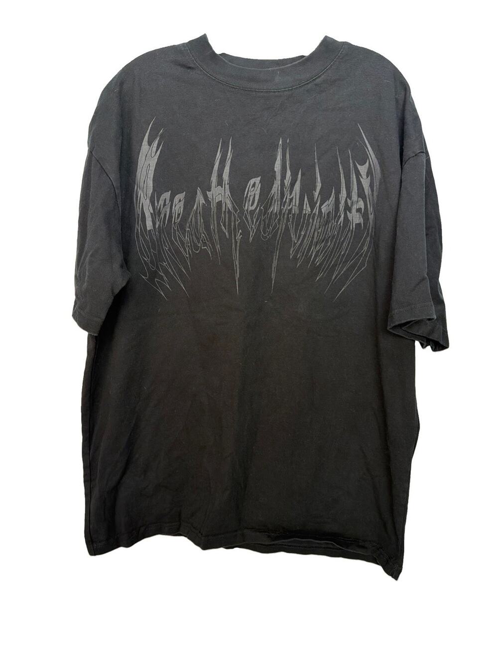 Breathe Divinity Men's Oversized T-Shirt Size Large Black Dragon Soul